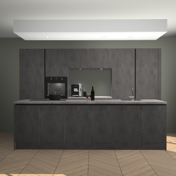 Beton Antraciet greeploze keuken Lodz 69022