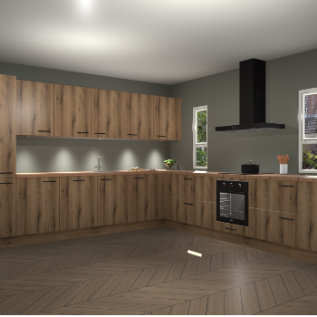 Goud Eiken keuken Solola 87060