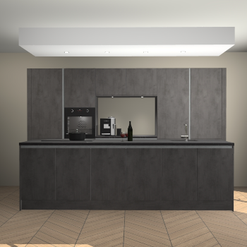 Beton Antraciet greeploze keuken Lodz 69025
