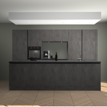Beton Antraciet greeploze keuken Lodz 69031