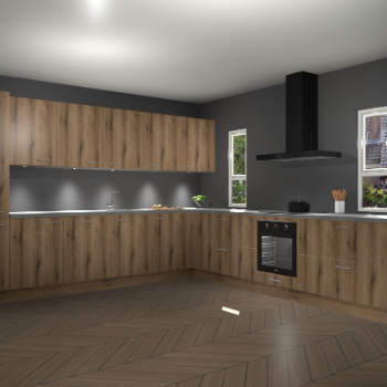 Goud Eiken keuken Solola 87052