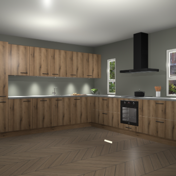 Goud Eiken keuken Solola 87054