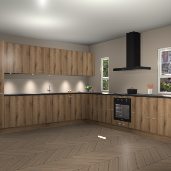 Goud Eiken keuken Solola 87045