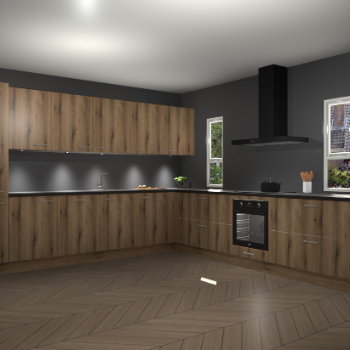 Goud Eiken keuken Solola 87046