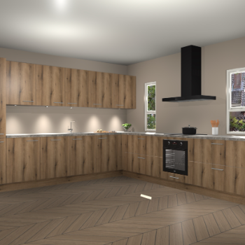 Goud Eiken keuken Solola 87038