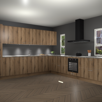 Goud Eiken keuken Solola 87039