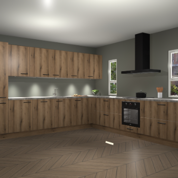 Goud Eiken keuken Solola 87041