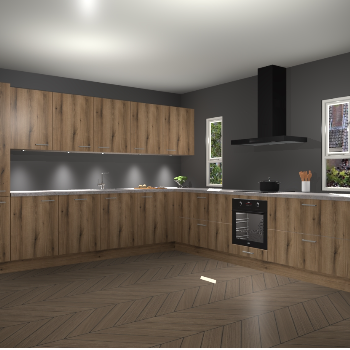 Goud Eiken keuken Solola 87032