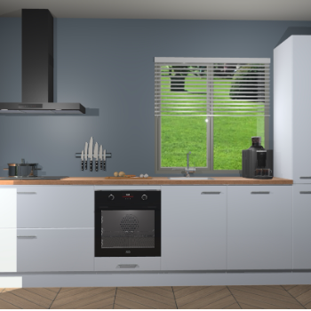 Sneeuwwitte hoogglans keuken Antigua 47085