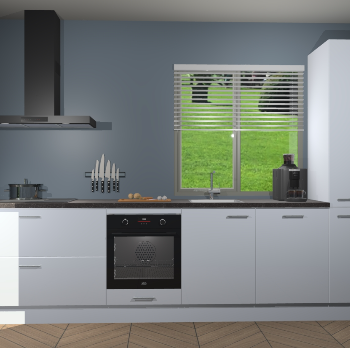 Sneeuwwitte hoogglans keuken Antigua 47104