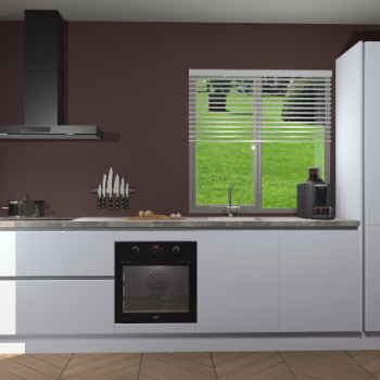 Sneeuwwitte hoogglans greeploze keuken Antigua 47128