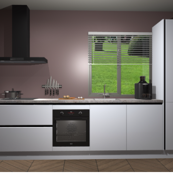 Sneeuwwitte hoogglans greeploze keuken Antigua 47137