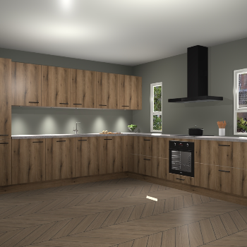 Goud Eiken keuken Solola 87034