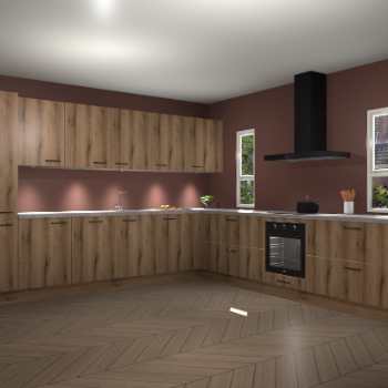 Goud Eiken keuken Solola 87035