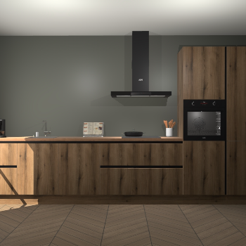 Goud Eiken greeploze keuken Leuven 48100