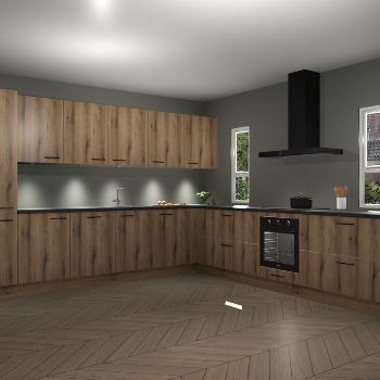 Goud Eiken keuken Solola 87027