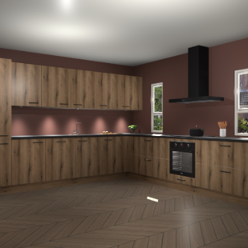 Goud Eiken keuken Solola 87028