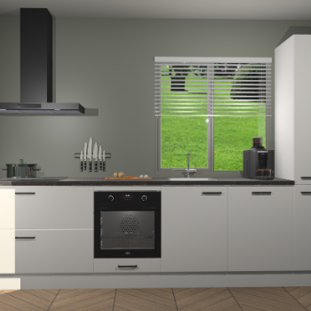 Zijdegrijze hoogglans keuken Antigua 47255