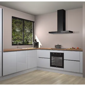 Sneeuwwitte hoogglans greeploze keuken Benidorm 47736