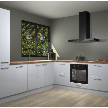 Sneeuwwitte hoogglans keuken Benidorm 47739