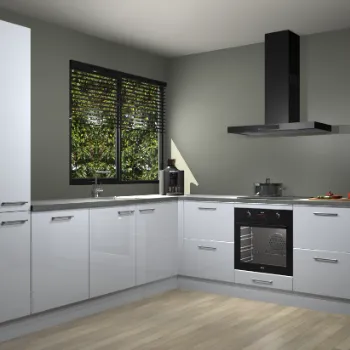 Sneeuwwitte hoogglans keuken Benidorm 47876