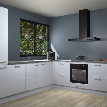 Sneeuwwitte hoogglans keuken Benidorm 47877