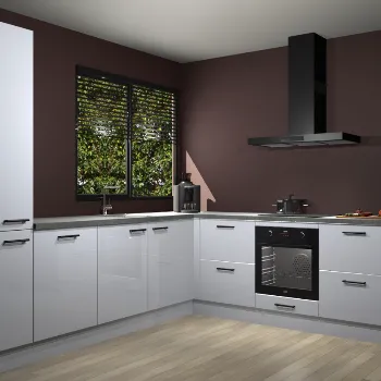 Sneeuwwitte hoogglans keuken Benidorm 47879