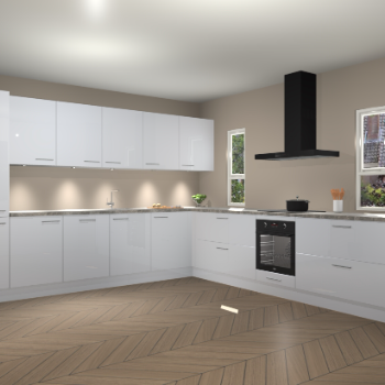 Sneeuwwitte hoogglans keuken Solola 87134