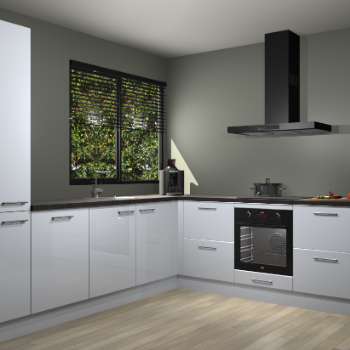 Sneeuwwitte hoogglans keuken Benidorm 47888