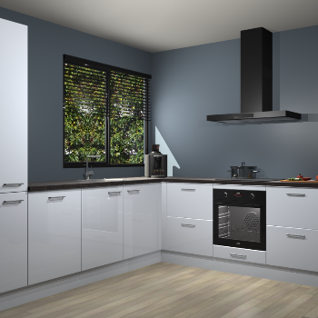 Sneeuwwitte hoogglans keuken Benidorm 47889