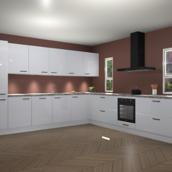 Sneeuwwitte hoogglans keuken Solola 87138