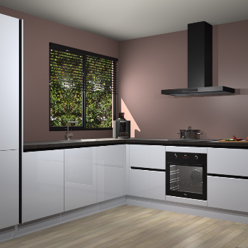 Sneeuwwitte hoogglans greeploze keuken Benidorm 47893