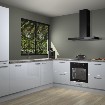 Sneeuwwitte hoogglans keuken Benidorm 47917