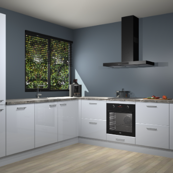 Sneeuwwitte hoogglans keuken Benidorm 47918