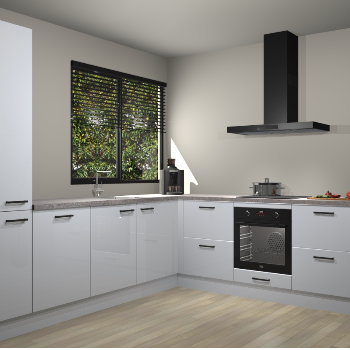 Sneeuwwitte hoogglans keuken Benidorm 47927