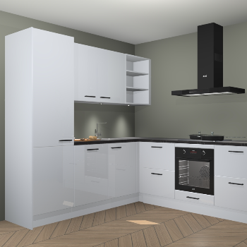 Sneeuwwitte hoogglans keuken Turek 80164