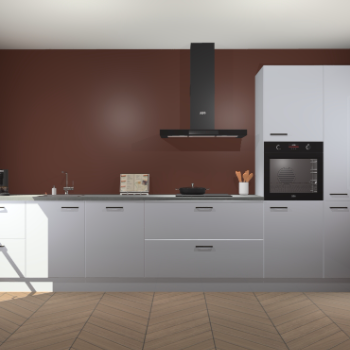 Sneeuwwitte hoogglans keuken Leuven 49529