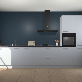 Sneeuwwitte hoogglans keuken Leuven 49555