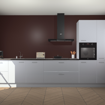 Sneeuwwitte hoogglans keuken Leuven 49556