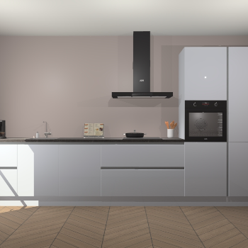 Sneeuwwitte hoogglans greeploze keuken Leuven 49557