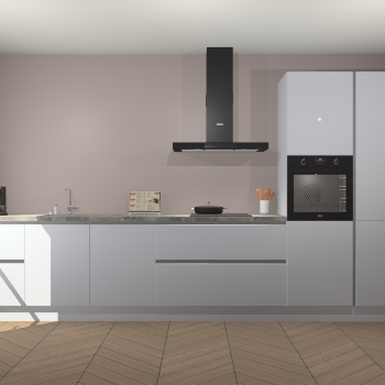 Sneeuwwitte hoogglans greeploze keuken Leuven 49603