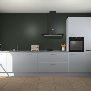 Sneeuwwitte hoogglans keuken Leuven 49604