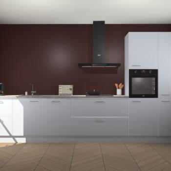 Sneeuwwitte hoogglans keuken Leuven 49609