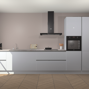 Sneeuwwitte hoogglans greeploze keuken Leuven 49611