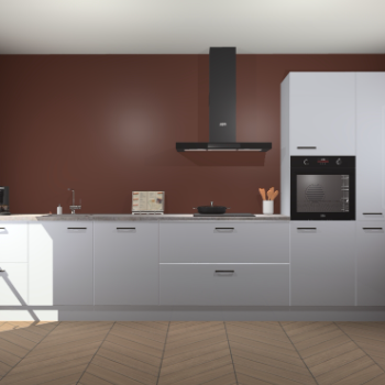 Sneeuwwitte hoogglans keuken Leuven 49614