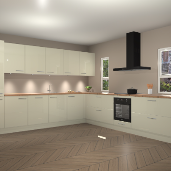 Magnolia hoogglans keuken Solola 87231