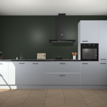 Sneeuwwitte hoogglans keuken Leuven 49623