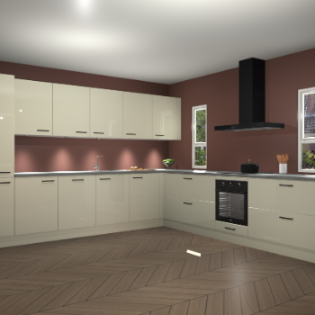 Magnolia hoogglans keuken Solola 87290