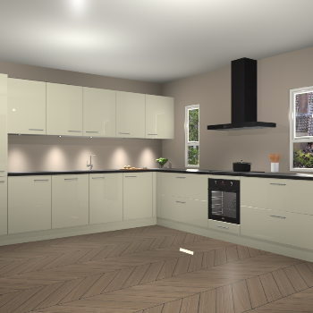 Magnolia hoogglans keuken Solola 87292