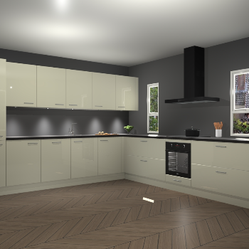 Magnolia hoogglans keuken Solola 87293